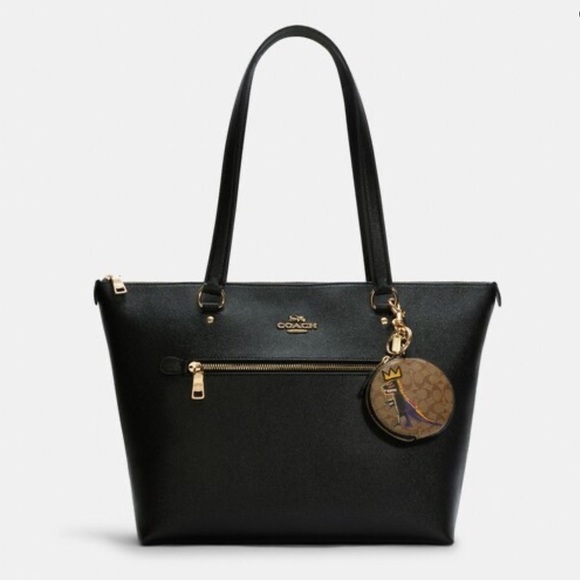 Coach X Jean Michel Basquiat Circular Coin Pouch In Signature Canvas NWT - Picture 2 of 13